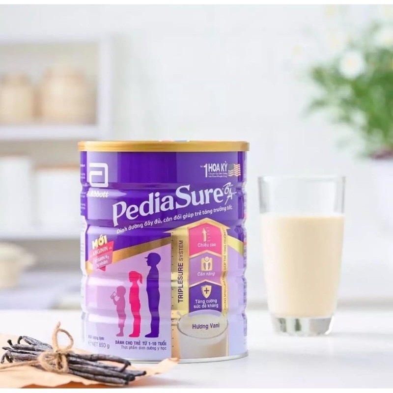 Lon Sữa bột Pediasure 1.6kg hương vani