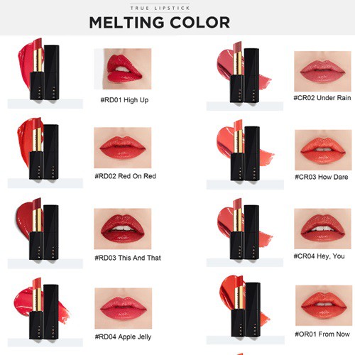 Son môi A'PIEU True Melting Lipstick (OR01/From Now)