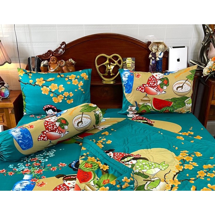 Vỏ gối ôm thun hàn quốc 3D nhiều họa tiết ( mẫu ngẩu nhiên )
