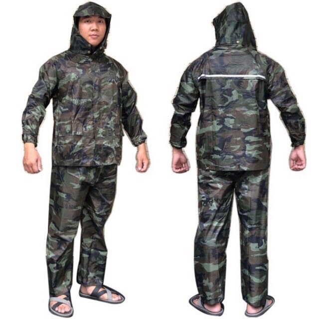 [HCM]Bộ đồ áo mưa lính ( đủ size) - ảnh thật