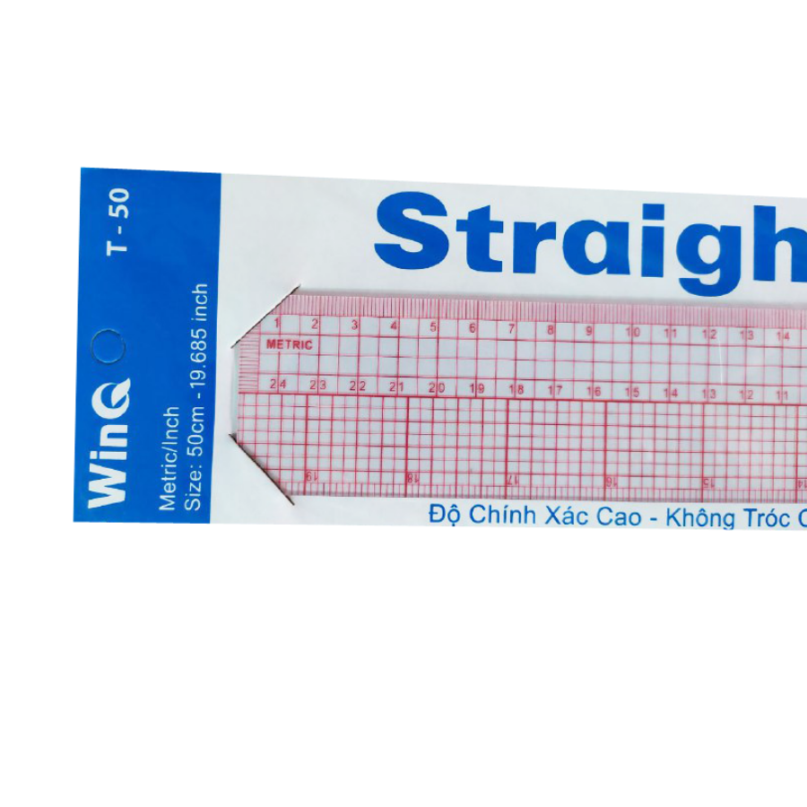 [HCM]Thước kẻ thẳng WinQ 50cm | Sỉ & Lẻ