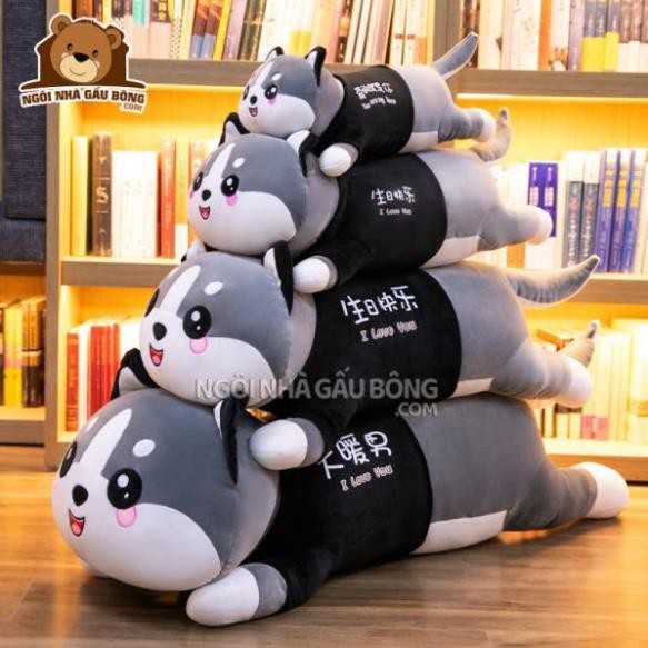 Gấu bông mèo xám dễ thương 50cm