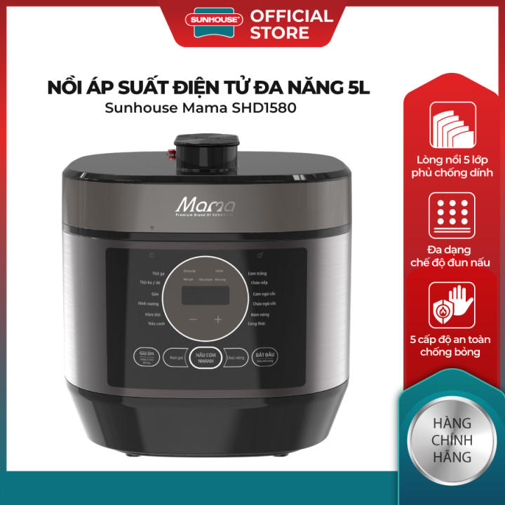 Nồi áp suất SUNHOUSE MAMA SHD1580 điện tử…