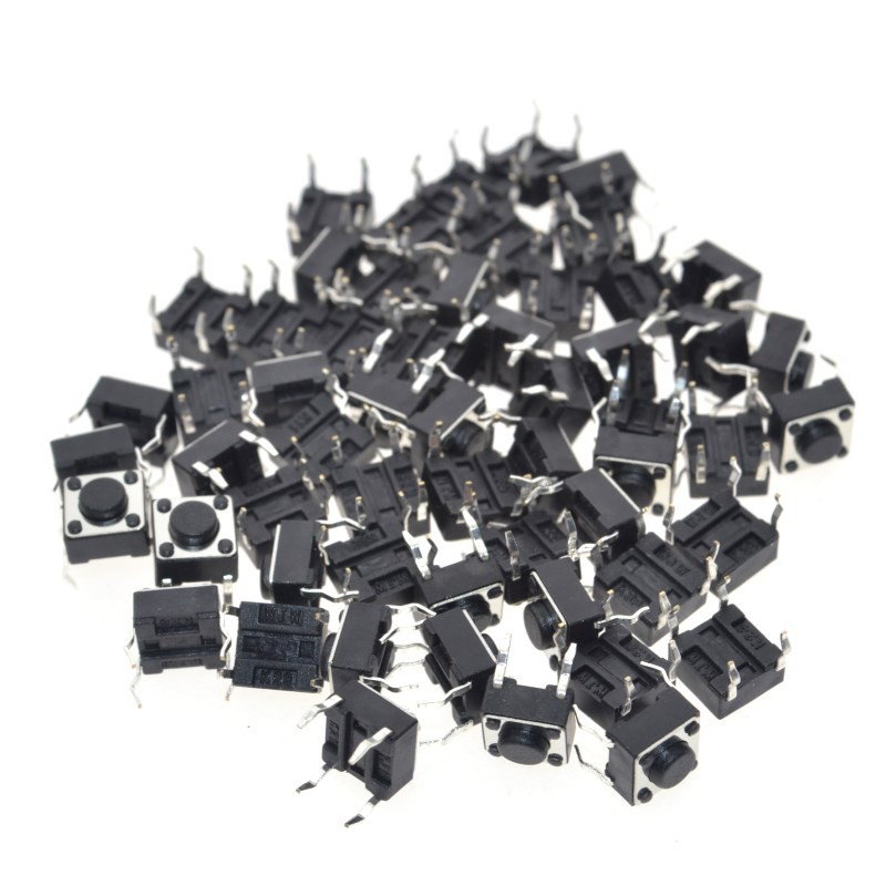 Bộ 20 Công Tắc Nhấn Nhả 4 Chân Mini - Công tắc Reset/Passing/Arduino/DIY/DIP (6x6x4.3/5/6/7/10/12mm)