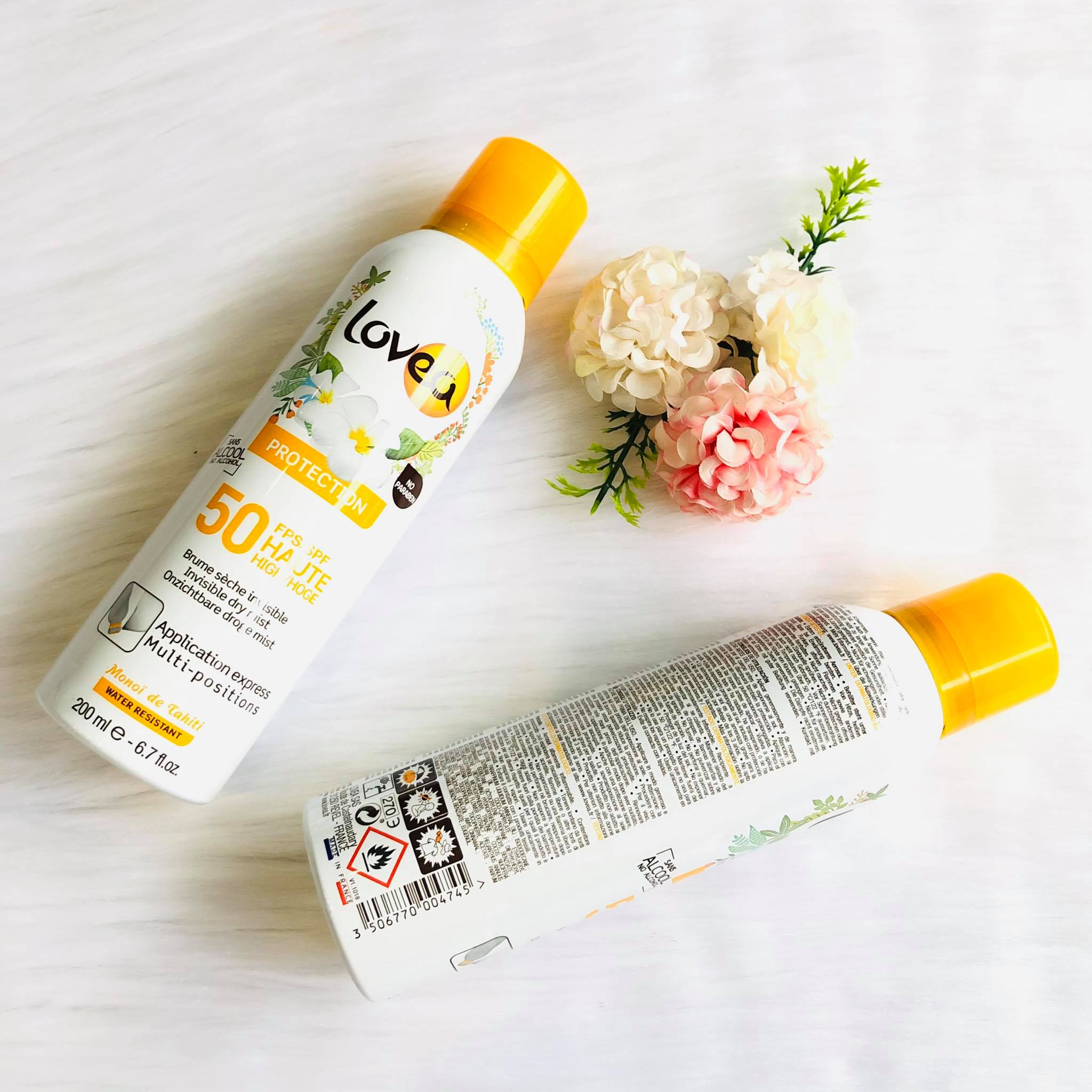 Kem chống nắng Lovea SPF 50 dạng xịt 200ML
