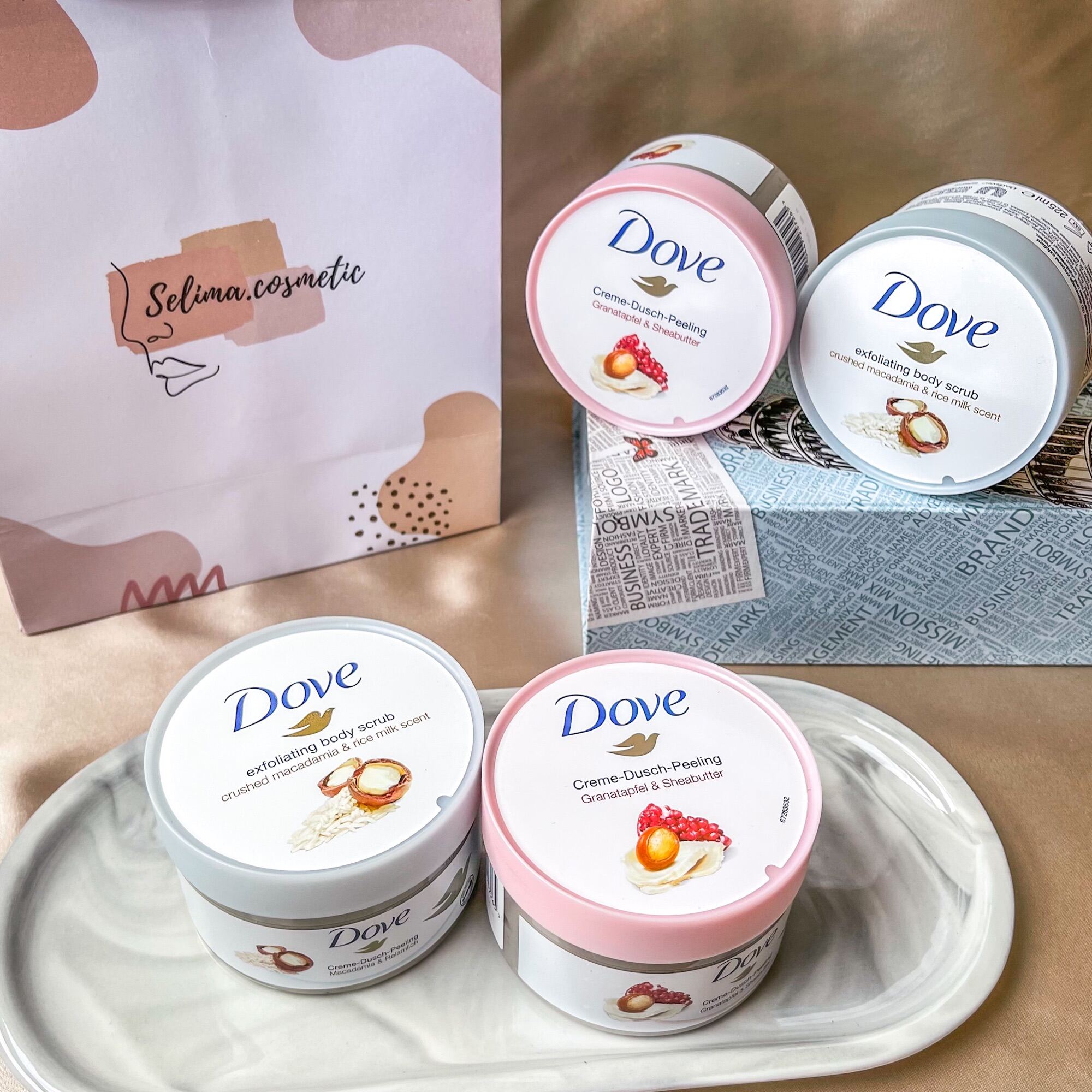 Kem tẩy tế bào da chết dove Exfoliating Body Polish