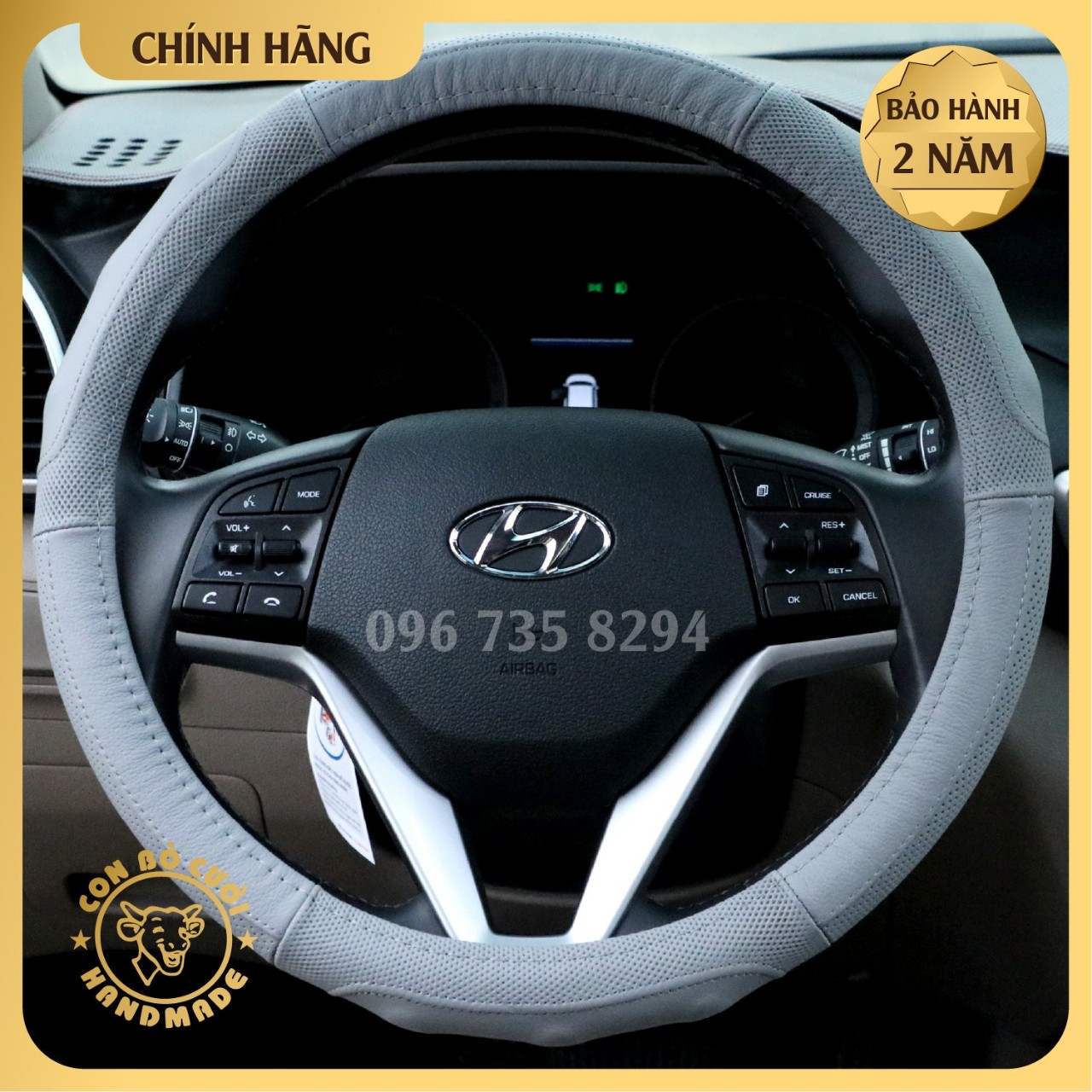 BỌC VÔ LĂNG Ô TÔ BẰNG DA CỪU 100%
