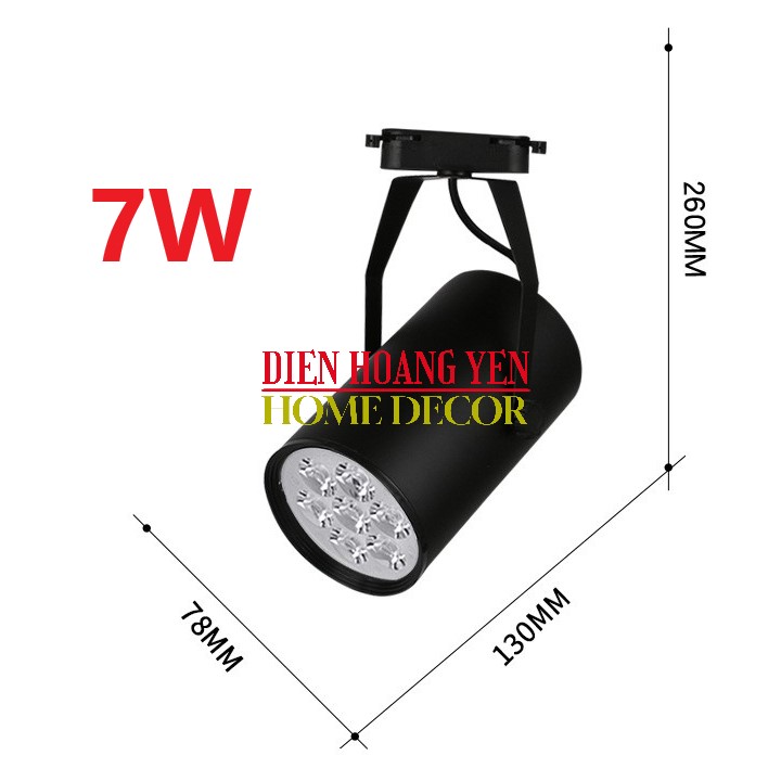 Đèn LED soi tranh 7w cao cấp ( thân đen) - ĐÈN RỌI RAY 7W