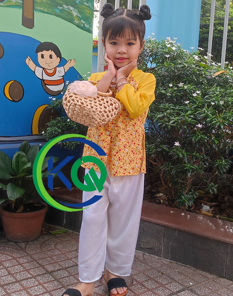 Bộ Áo Bà Ba Bé Gái Truyền Thống