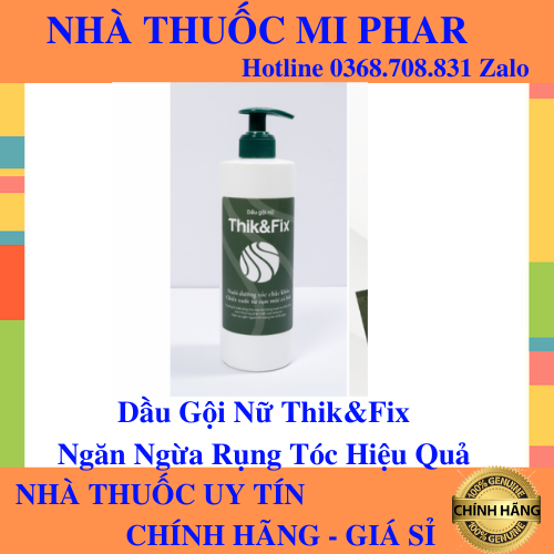 Dầu gội nữ thik & fix - mọc tóc phong cách nhật bản - dầu gội nữ thik&fix - hỗ trợ làm đen tóc - mi phar 1