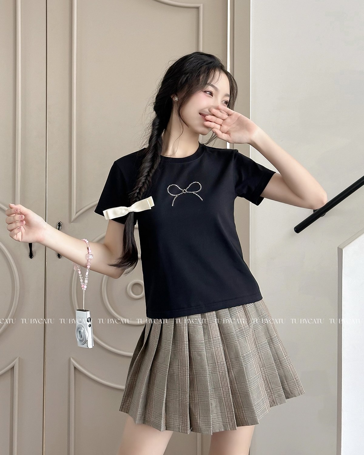 TUBYCATU | Crystal Bow TShirt