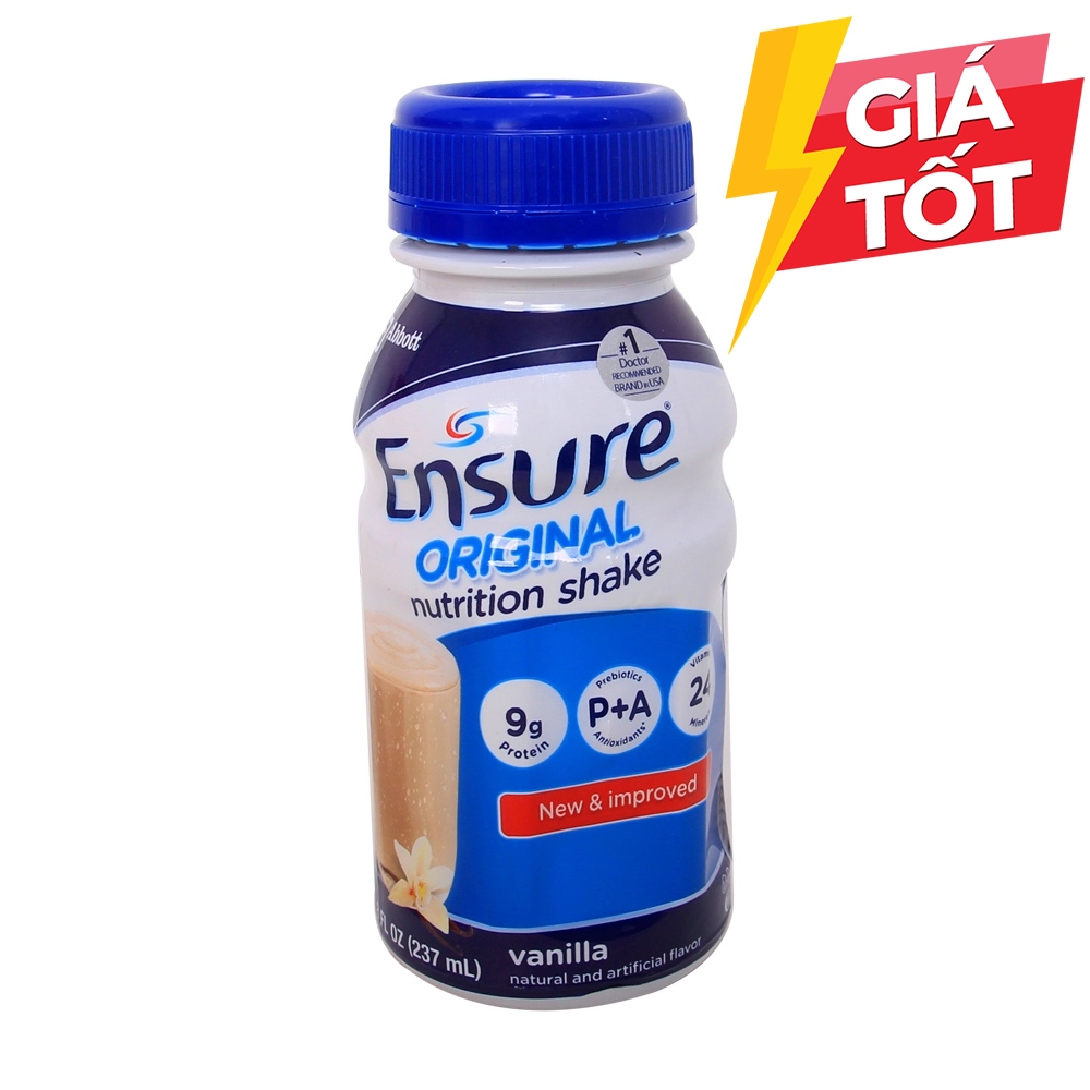 Lóc 6 chai Sữa nước Ensure Original 237ml Abbott