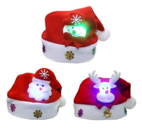 Mũ ông già Noel có đèn led