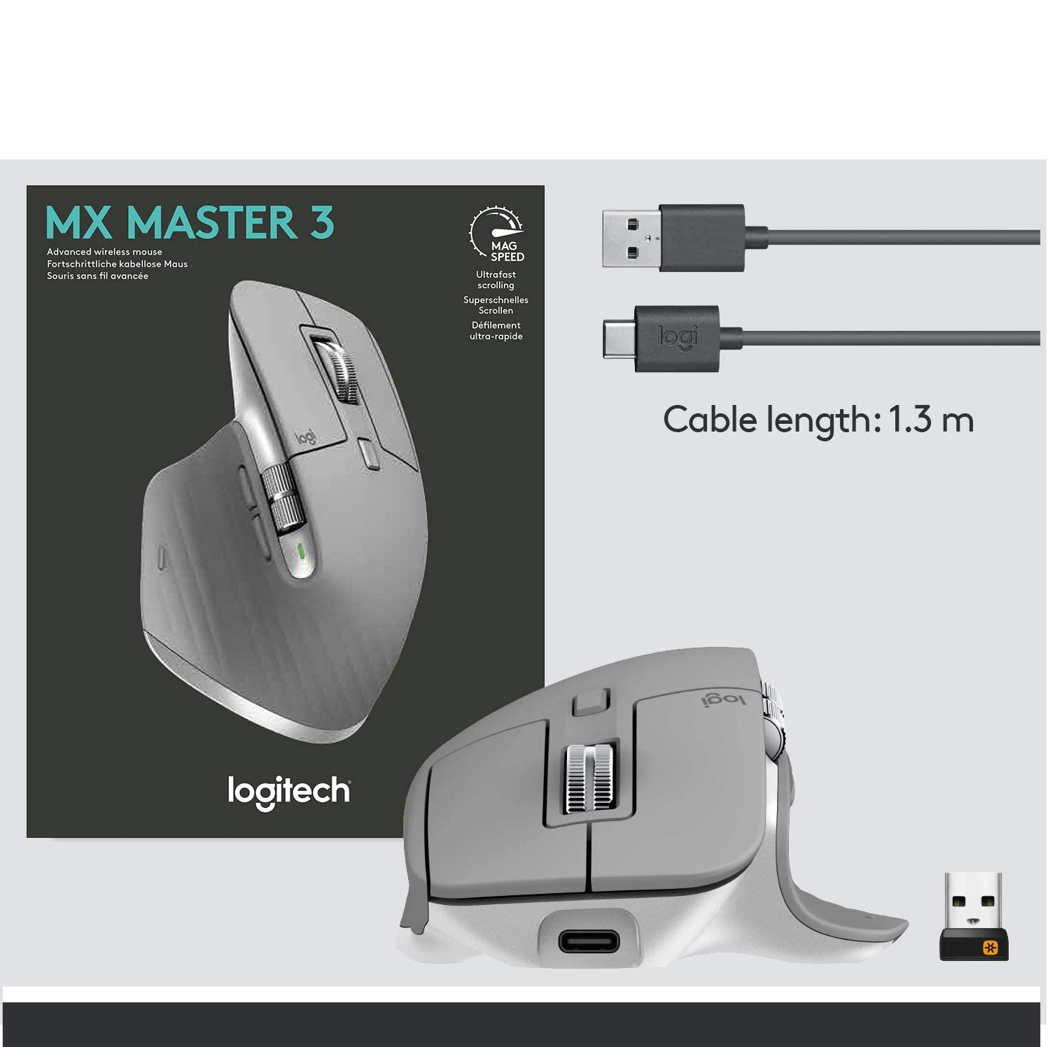 Chuột Bluetooth Không Dây Logitech MX Master 3 (2.4G) - hàng chính hãng