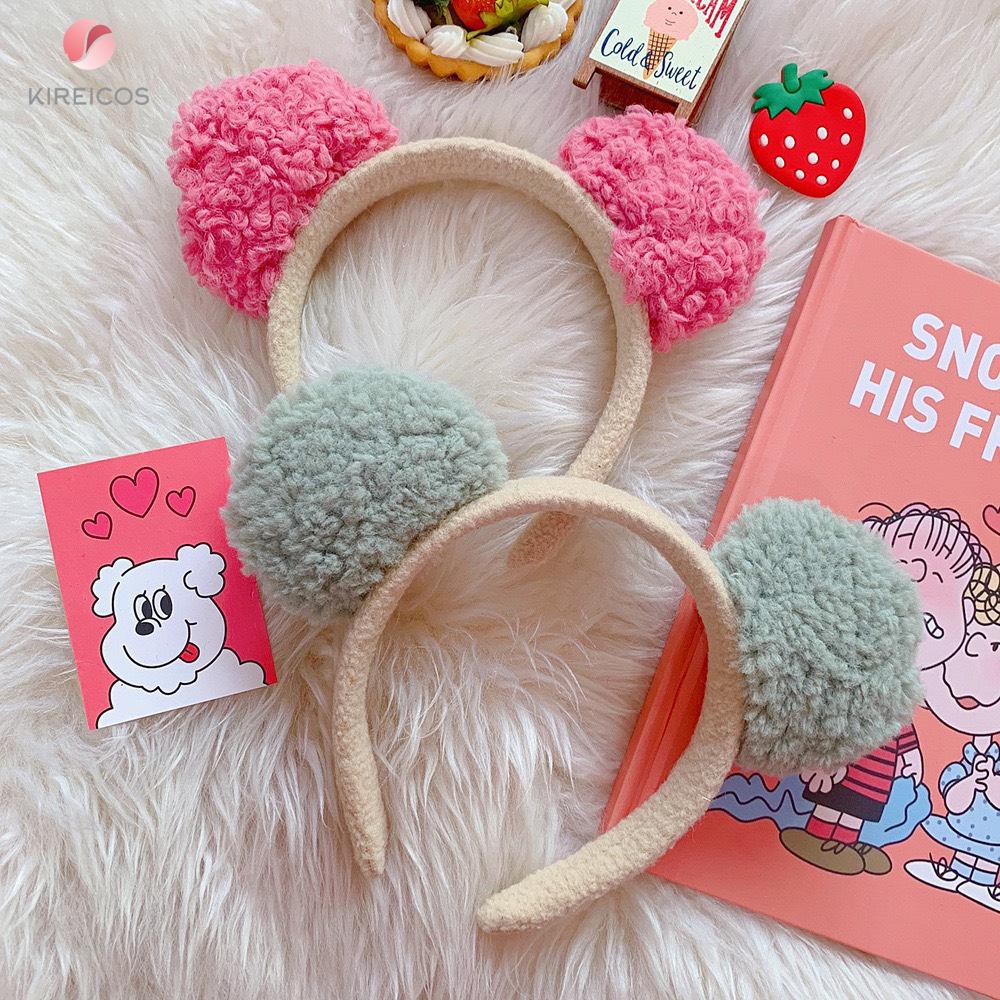 Cài Tóc Tai Gấu Lông Xù Siêu Cute