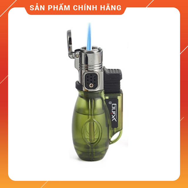 Vỏ Hộp Quẹt Bật Lửa Khò 1 Tia Bầu Xing Đẹp Độc Lạ Lửa Khò Mạnh Mẽ - Dùng Gas Cao Cấp (KHÔNG XĂNG KHÔNG GAS)