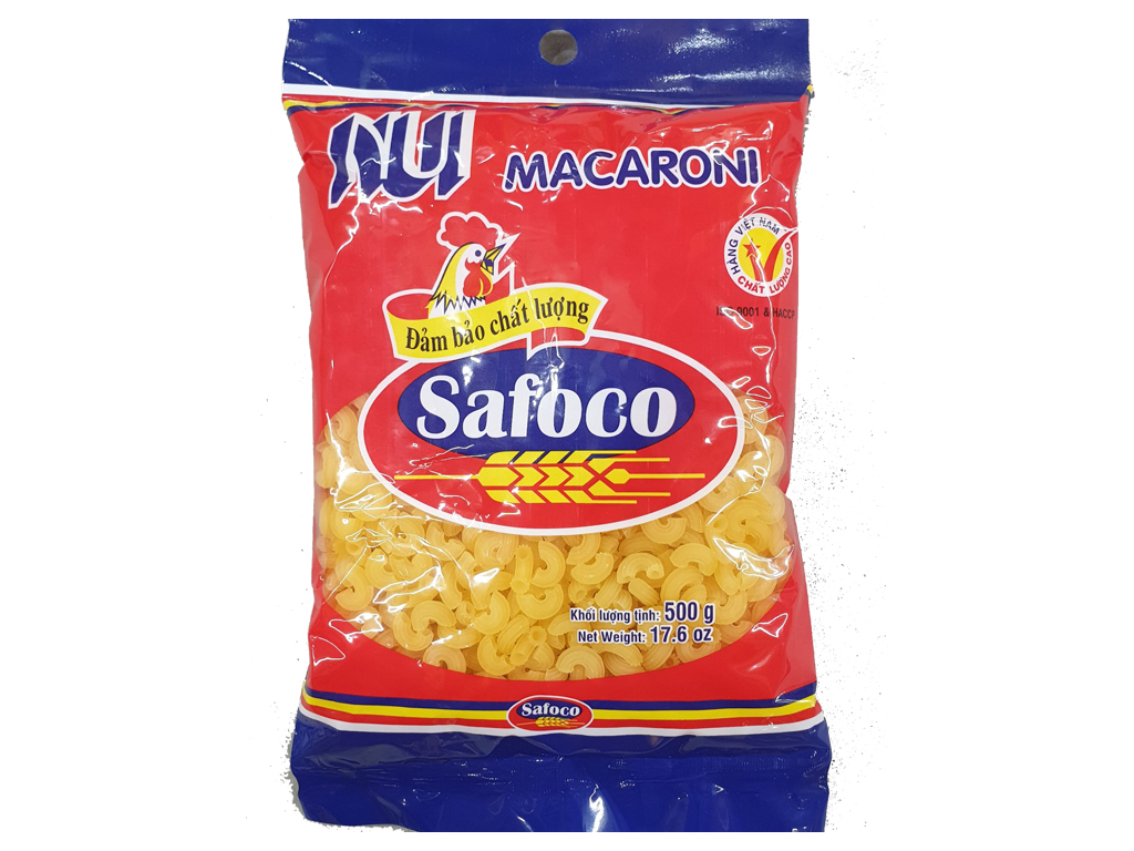 [HCM] Nui ống nhỏ Safoco gói 500g