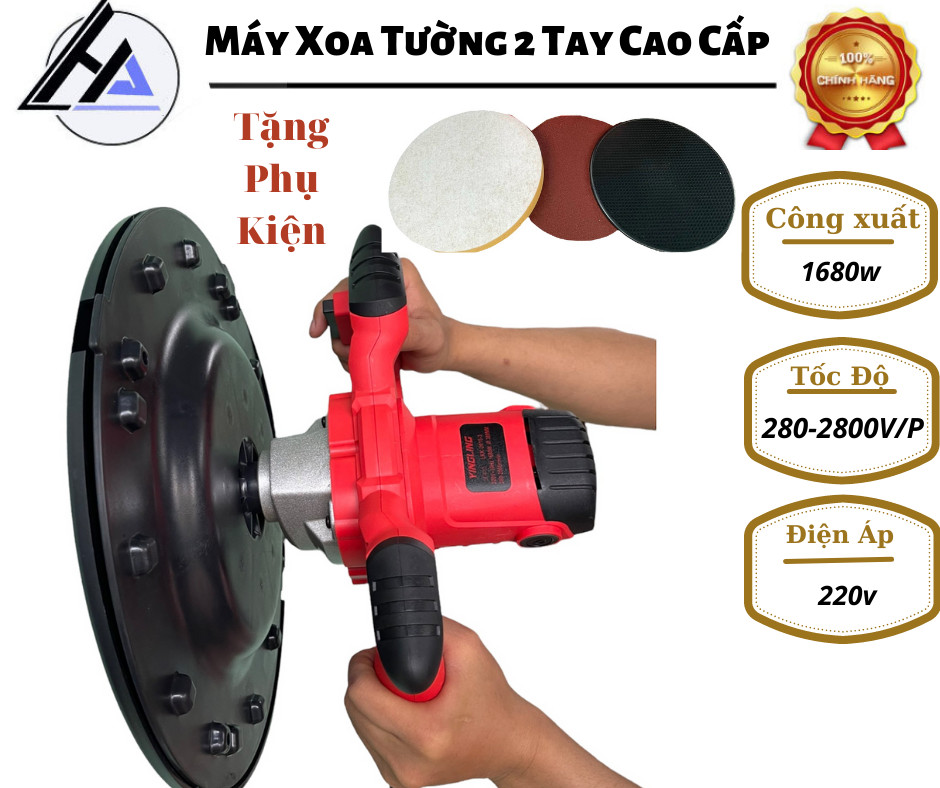 Máy Xoa Tường trát vữa ,xoa vữa, đánh bóng - khấy sơn máy trà nhám - máy đánh bóng đa năng 380mm 1680w - Bảo hành 12 tháng