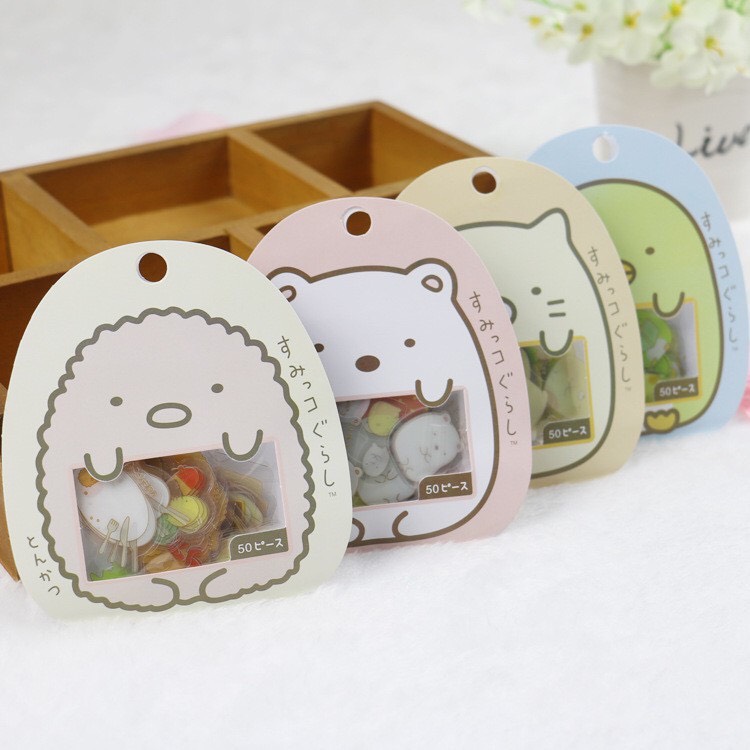 Combo 50 nhãn dán sticker hình gấu dễ thương Canarystore54