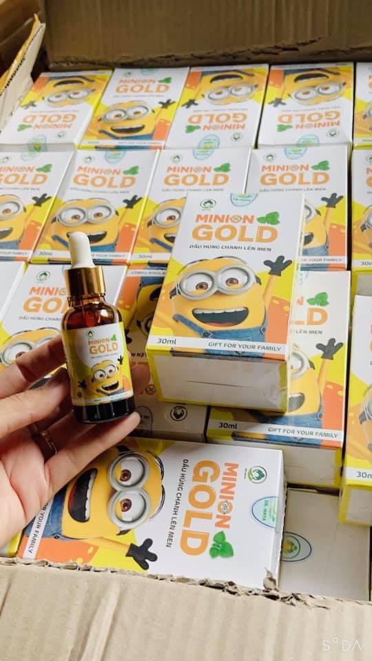 [Chính hãng] Dầu húng chanh lên men MINION GOLD 30mL