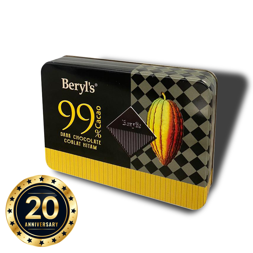 Kẹo Socola Beryl Cacao Dark 99% Hộp thiếc 108g
