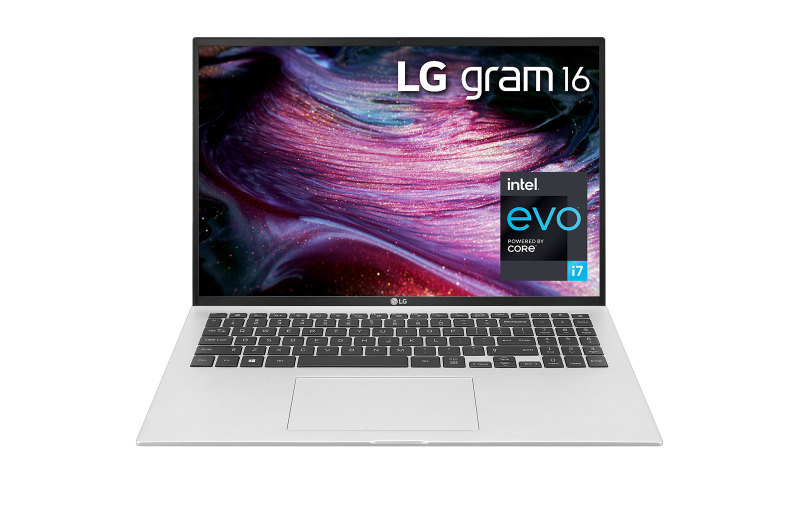 Laptop LG gram 16, Windows 10 Home, Intel® Core™ i7 Gen11, 16GB, 256GB, 16:10, 16Z90P-G.AH73A5 (có quà tặng)