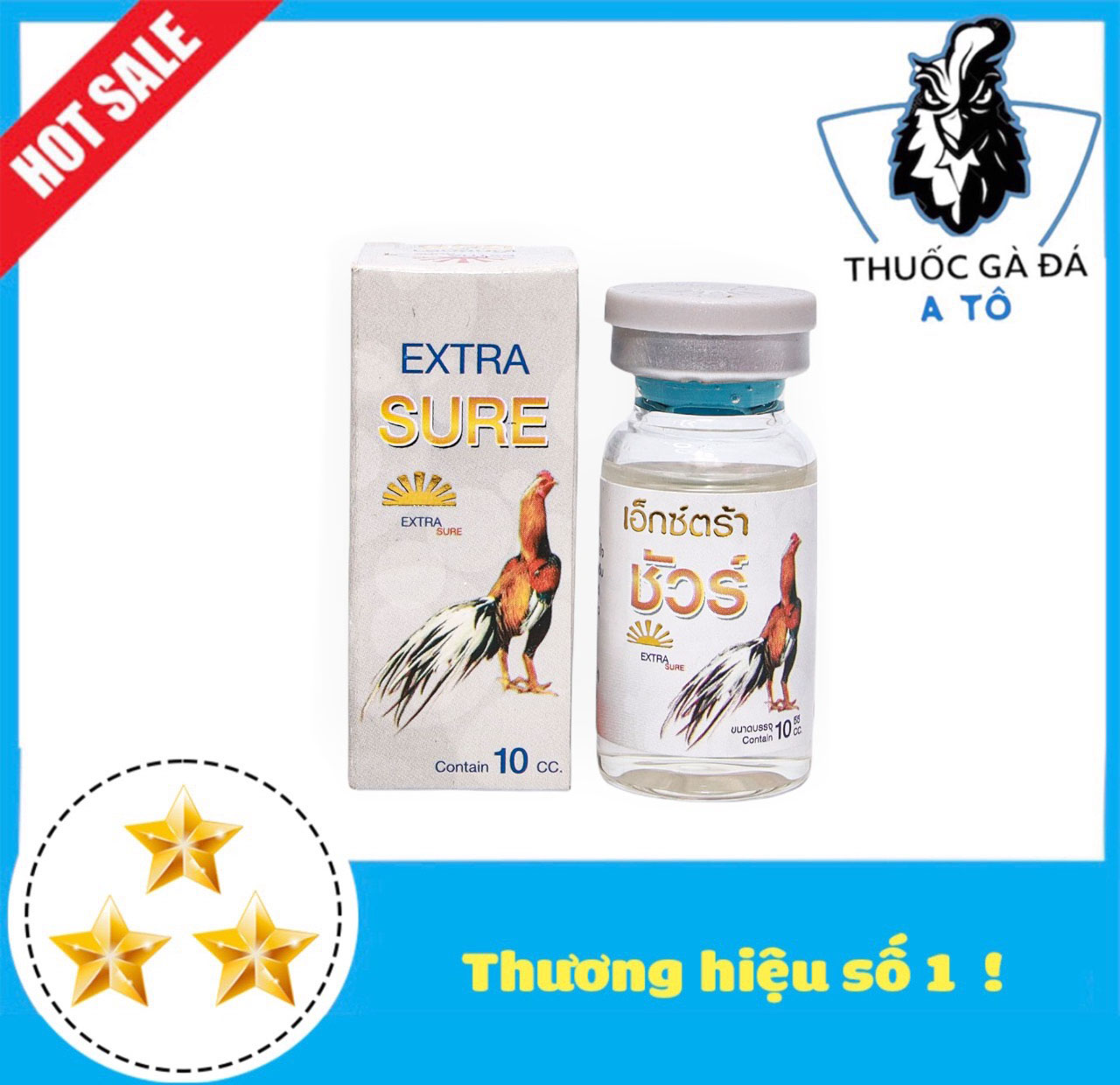 EXTRA SURE KHÒ KHÈ, SỖ MŨI CHO GÀ ĐÁ 10ML