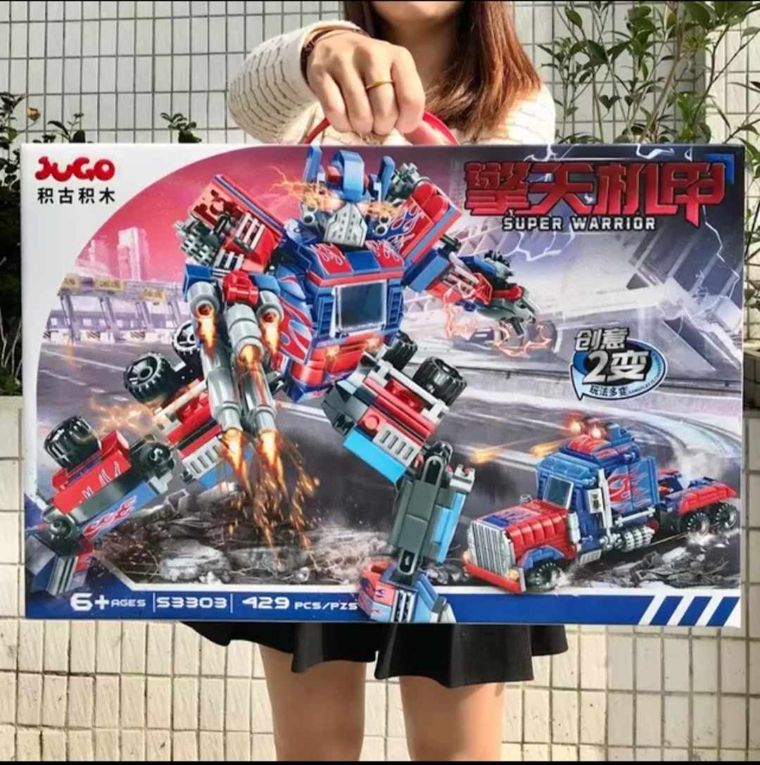 Đồ Chơi Lắp Ráp Kiểu Lego Mô Hình Robot Transformers Đại Chiến Optimus Prime