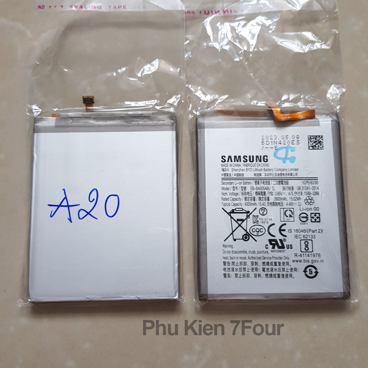 Pin Samsung A20 pin mới dung lượng 100% - 7Four