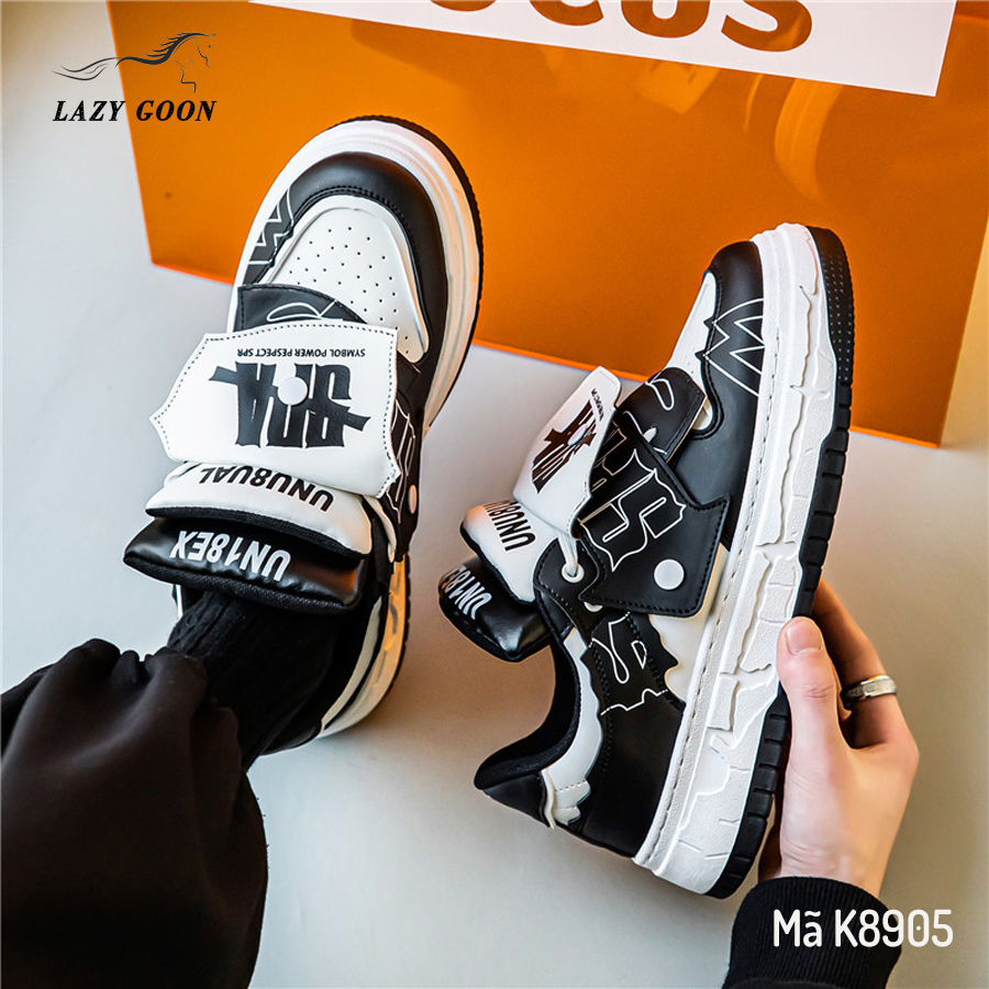 🔔 Giày Thể Thao Sneaker Đen phản quang phiên bản Hàn Quốc K8905