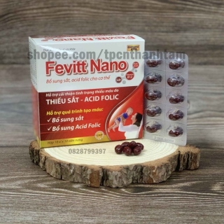 Mới mẻ Viên uống bổ sung sắt FEVITT NANO bổ máu cải thiện tình trạng thiếu thumbnail