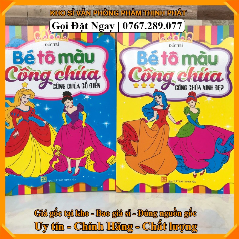 TẬP TÔ MÀU CÔNG CHÚA CHO BÉ