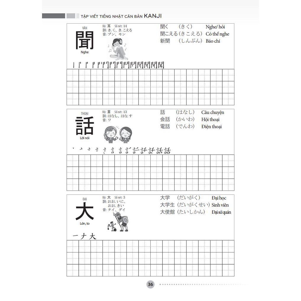 Sách - Tập Viết Tiếng Nhật Căn Bản Kanji