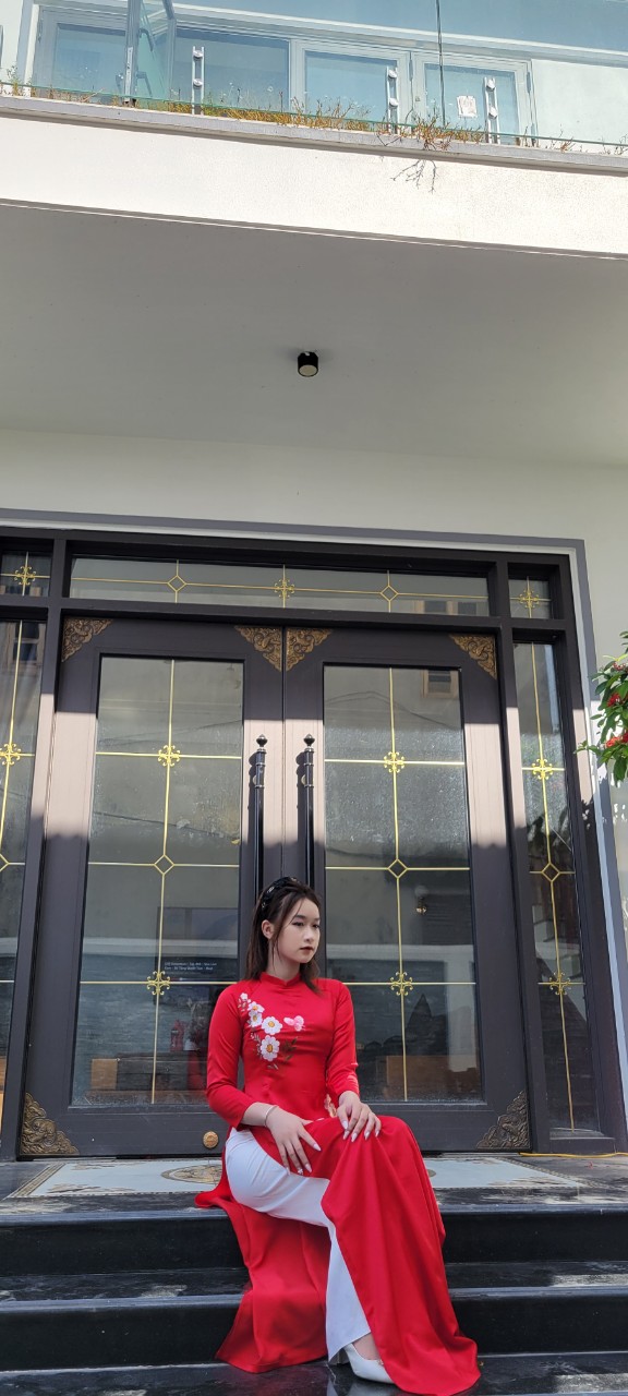 áo dài thêu tây thi