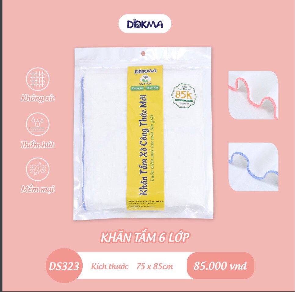 (DOKMA) Khăn tắm xô Dokma chính hãng