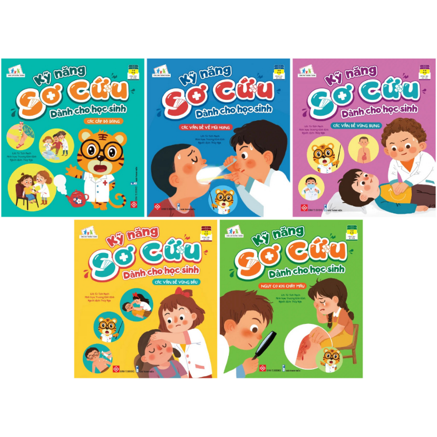 Sách - Combo 5 cuốn: Kỹ năng sơ cứu dành cho học sinh