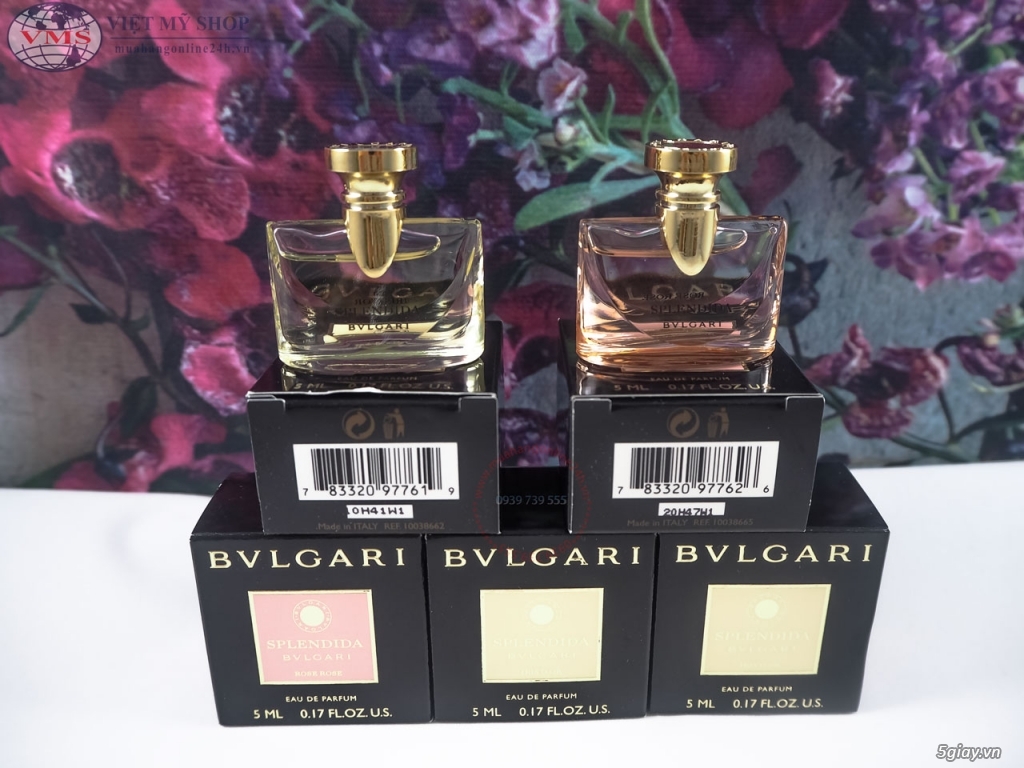 Nước hoa nữ BVL Splendida Rose Rose EDP 5ml