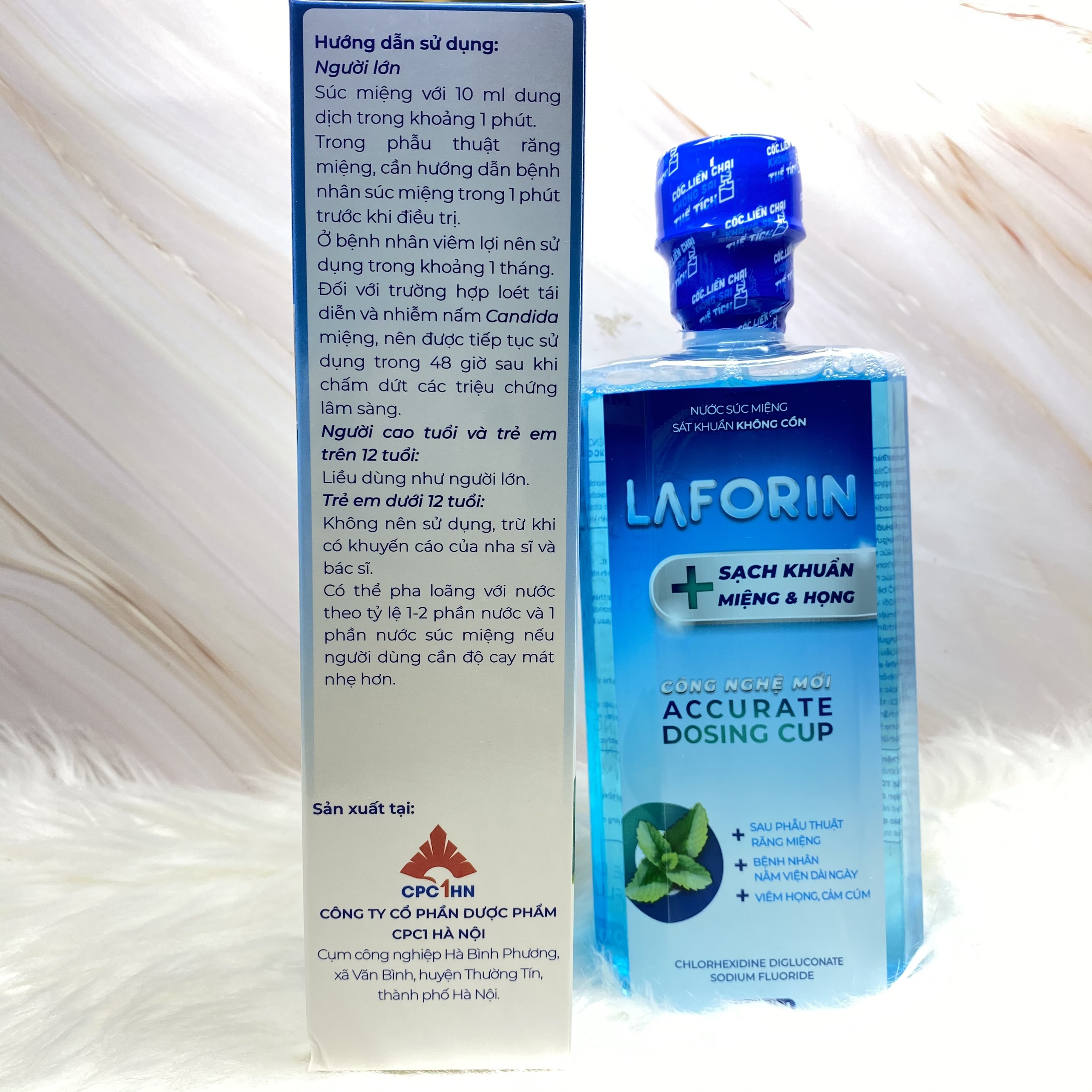 Nước súc miệng sát khuẩn răng miệng Laforin chai 500ml