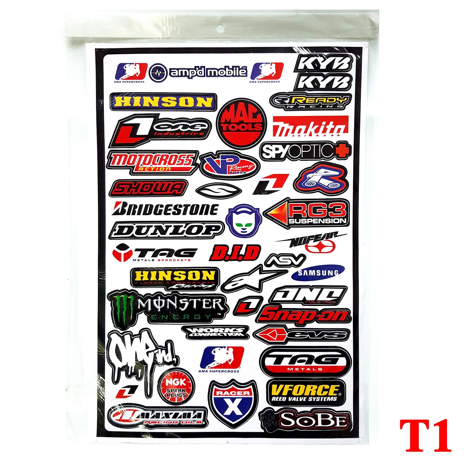 Tấm decal dán xe máy