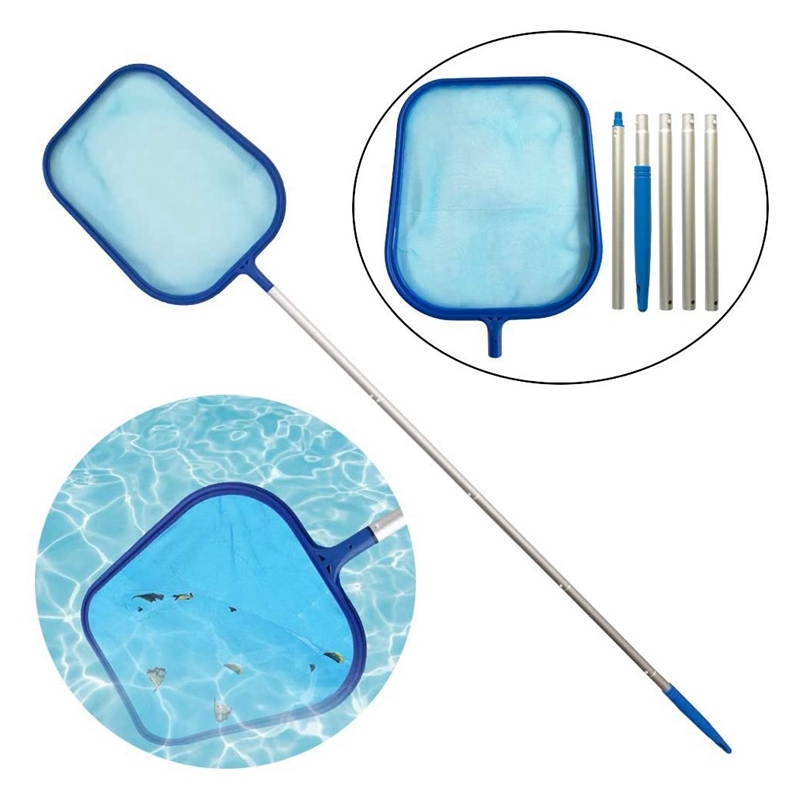 Bảng giá 6-Piece Swimming Pool Skimmer Net Telescopic Pole Leaf Skimmer Net Swimming Pool Cleaner Supplies Home Use