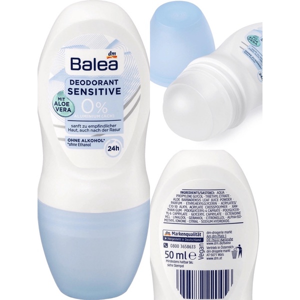 Lăn khử mùi Balea nữ 50ml các màu - Đức