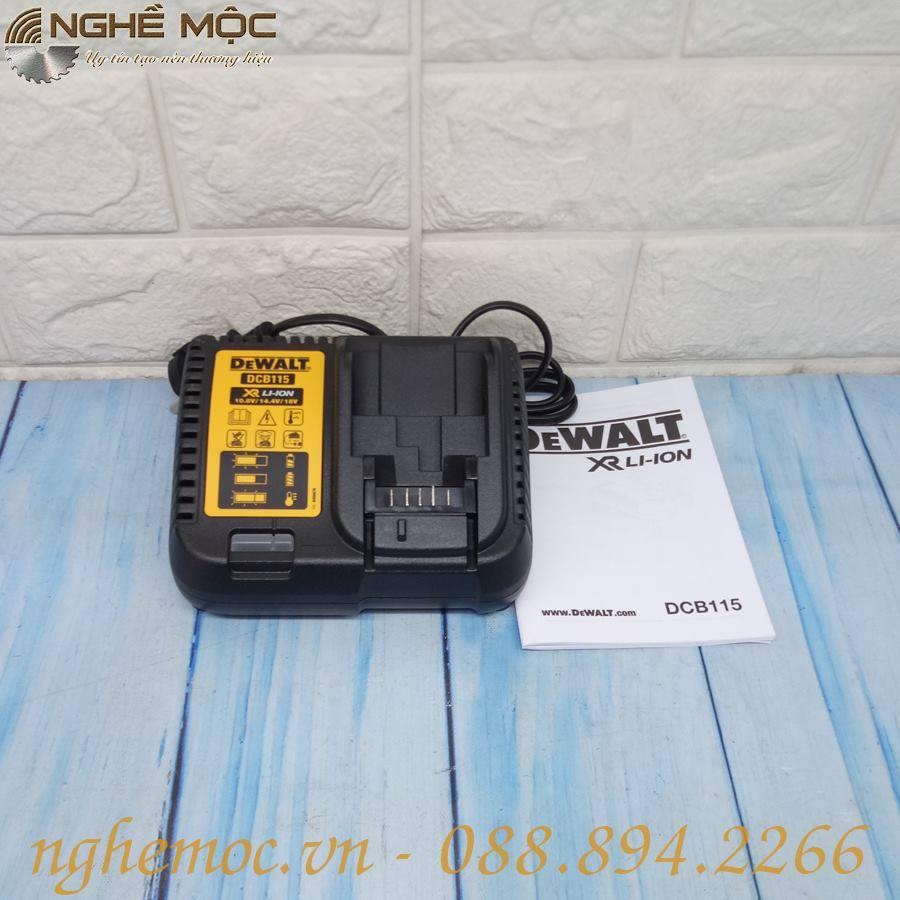 Bộ đế sạc pin đa năng dewalt 10.8v-18v dcb115-kr01