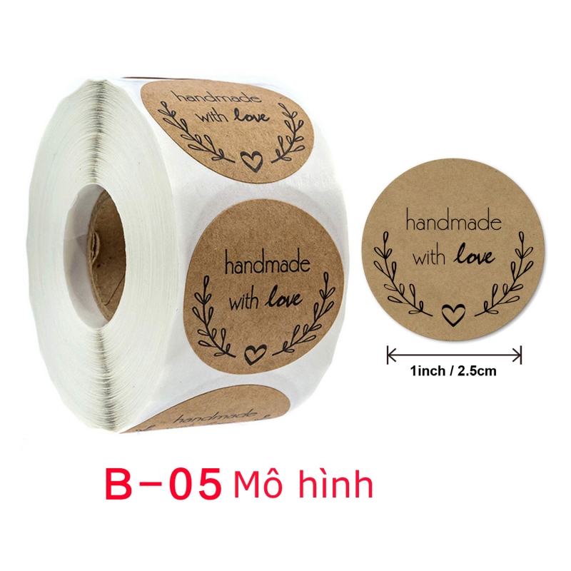 500 sheets/roll of sticker, size 2.5cm, decorative stickers, sealing stickers, gift wrap, Flower wrapping, Noel-Hause decorations