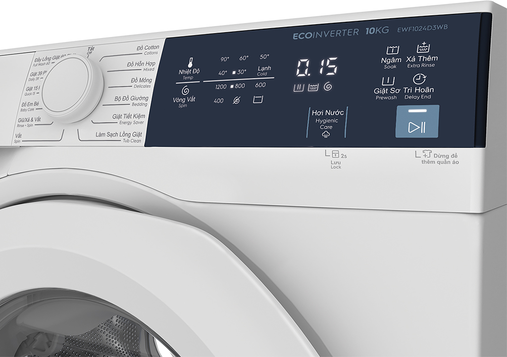 Máy giặt Electrolux Inverter 10 kg EWF1024D3WB