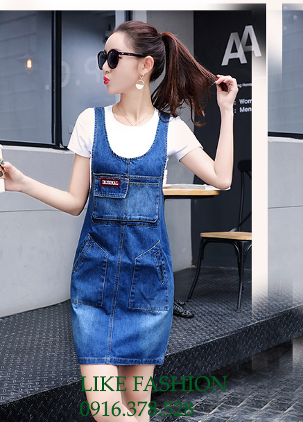 Đầm Yếm Denim D708 (không kèm áo )