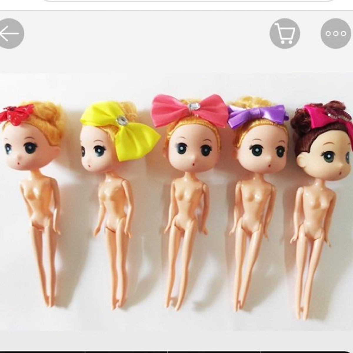 Búp bê Chibi trang trí bánh kem