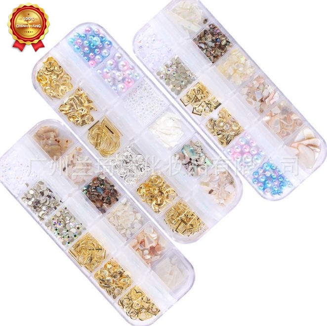 Khay xà cừ làm nail 12 ô (1 khay)