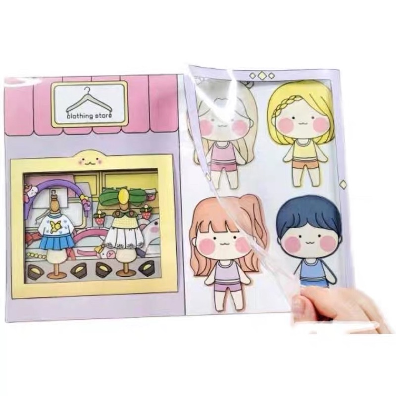 Cửa hàng quần áo của búp bê giấy
