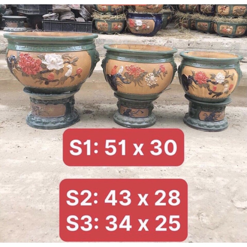 Chậu tròn giả cổ
