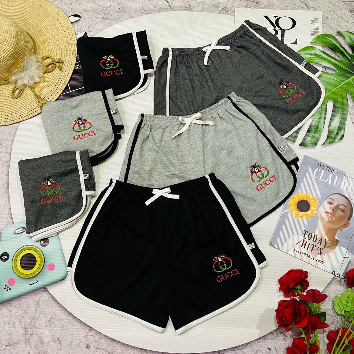 Quần đùi nữ mặc thể thao mặc nhà,quần đùi nữ vải cotton co dãn 4 chiều,